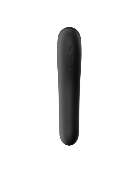 dual kiss clitoris sucker and vibe 2 in 1 noir