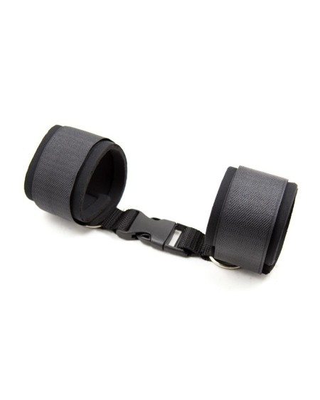 neoprene handcuffs with veldro noir
