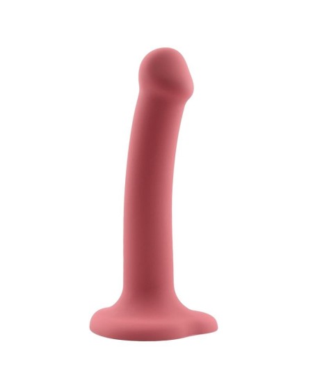 bouncy liquid silicone dildo hiper flexible 7 - 18 cm size m burgundy