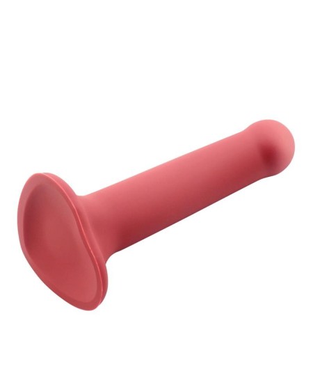bouncy liquid silicone dildo hiper flexible 7 - 18 cm size m burgundy
