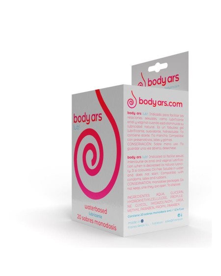 monodose natural water based lubricant gel 20 x 4 ml