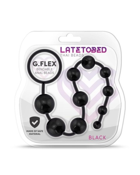 g.flex bendable thai anal beads noir