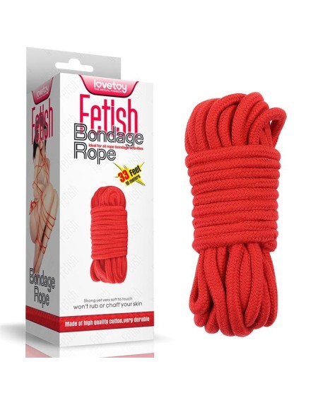 bondage rope souple red