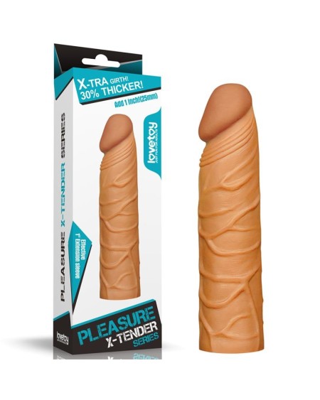 penis sleeve pleasure x tender brown