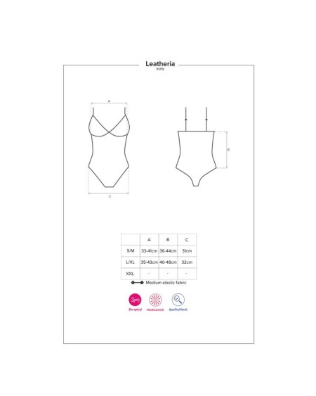 leatheria teddy size sm