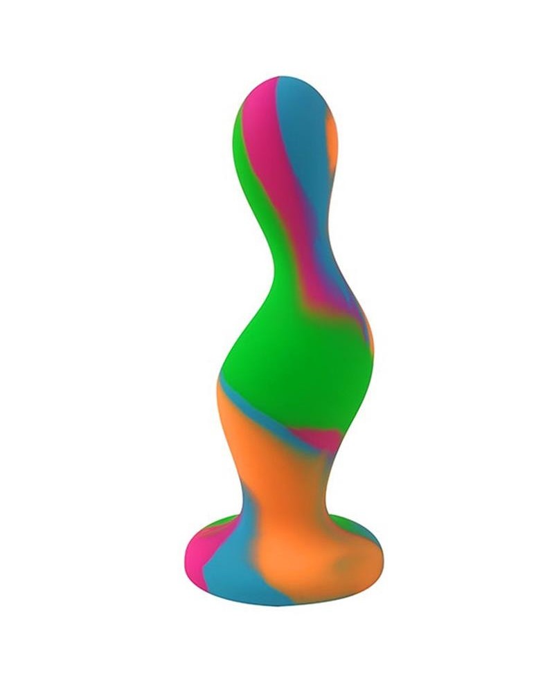 silicone butt plug multi color