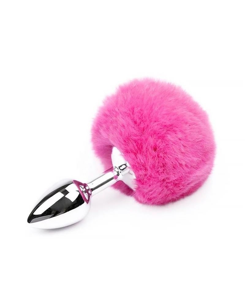 butt plug with pompon rose size s