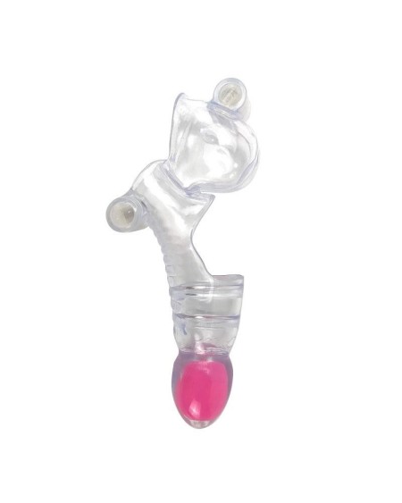 vibrant penis and testicles sleeve clear