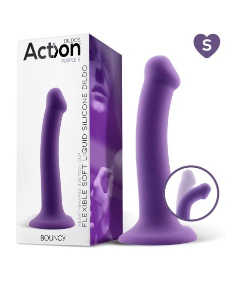 bouncy liquid silicone dildo hiper flexible 6.5 - 16.5 cm size s vi...