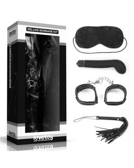 bondage kit deluxe with vibrator noir