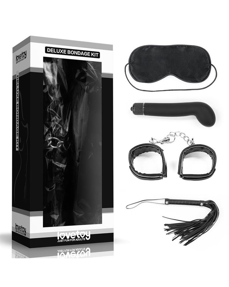 bondage kit deluxe with vibrator noir