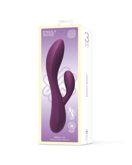 bacall 3.0 vibe injected liquified silicone double motor usb