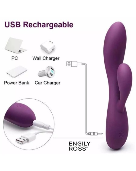 bacall 3.0 vibe injected liquified silicone double motor usb