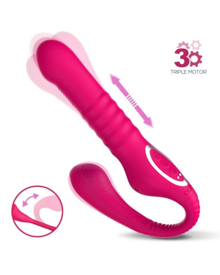 no. twentythree double vibe pulsation and thrusting flexible 180o