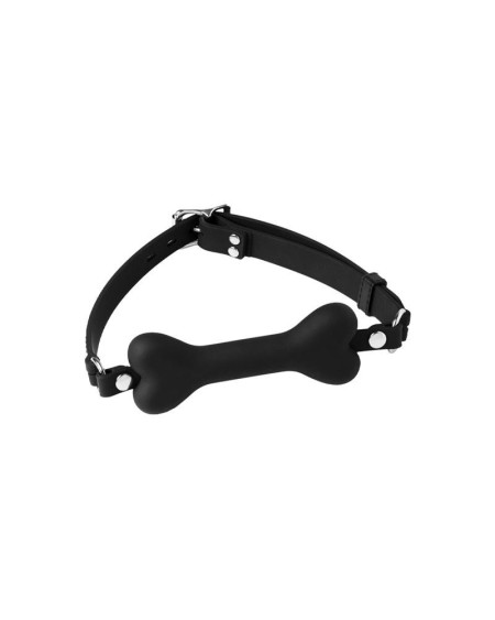 mouthgag with dogbone noir