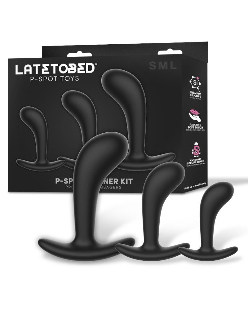 set of 3 p-spot trainer prostatic massagers