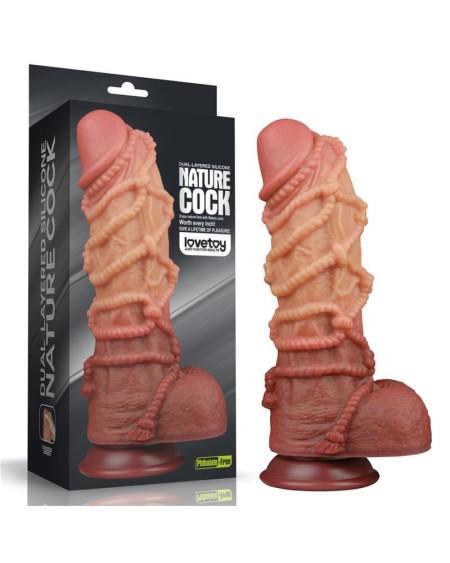 dildo dual layer king size nature 10.5