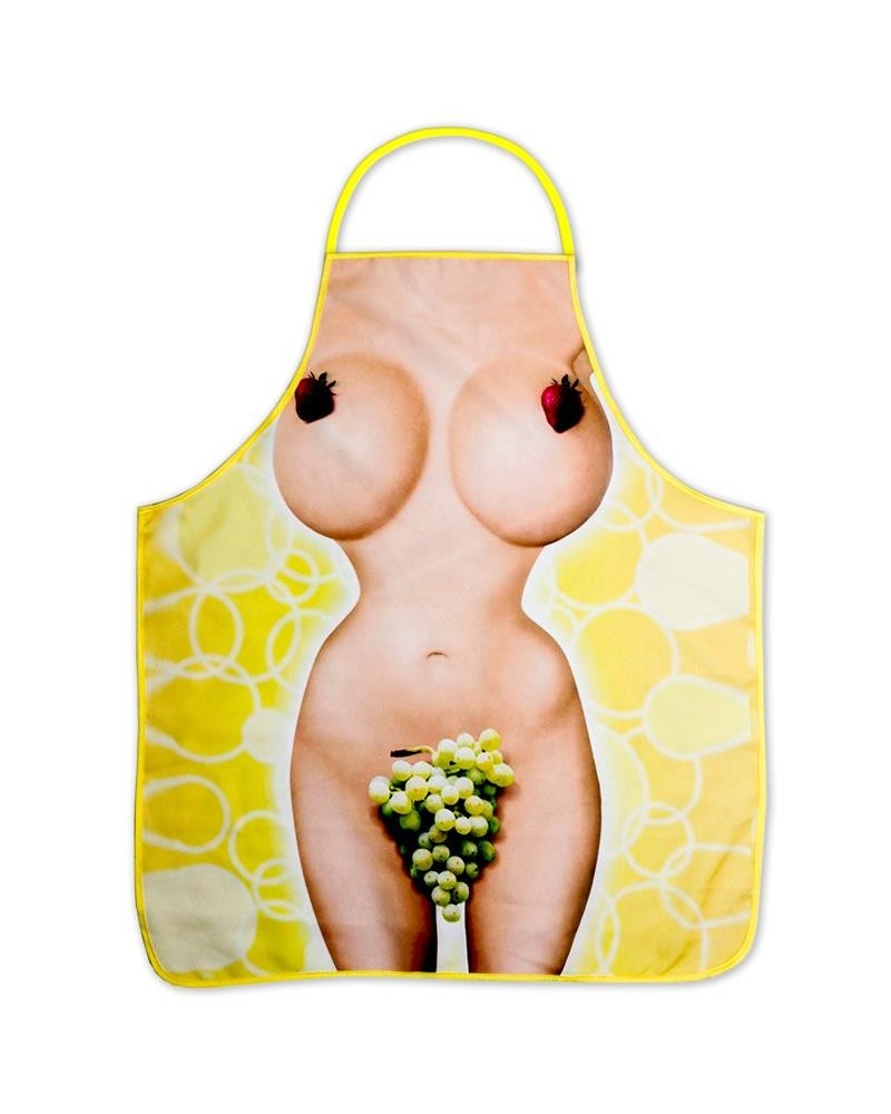 nude grape apron