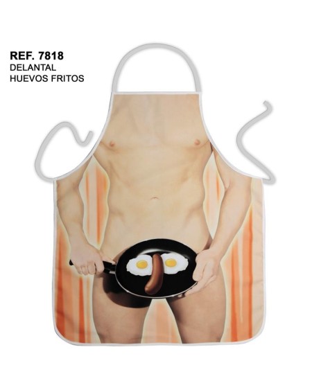 naked fried eggs apron