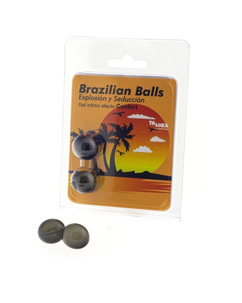 set 2 brazilian balls gel comfort effect