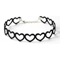 Ras de cou Heart Line Noir