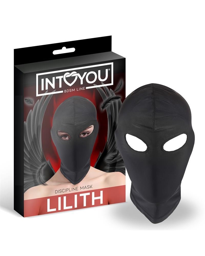 lilith incognito mask with opening in the eyes noir