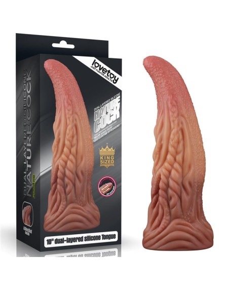 dildo tongue 10 dual layer