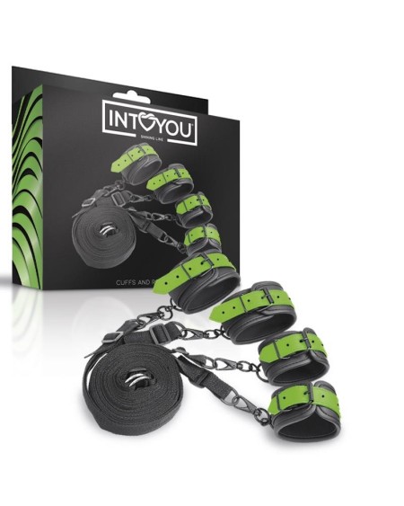 glow in the dark cuffs and restraints bed set