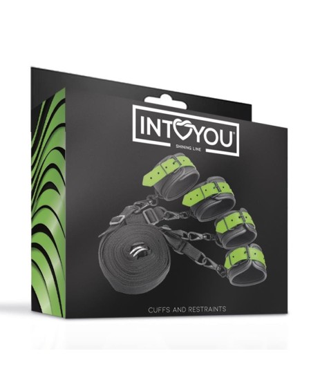 glow in the dark cuffs and restraints bed set