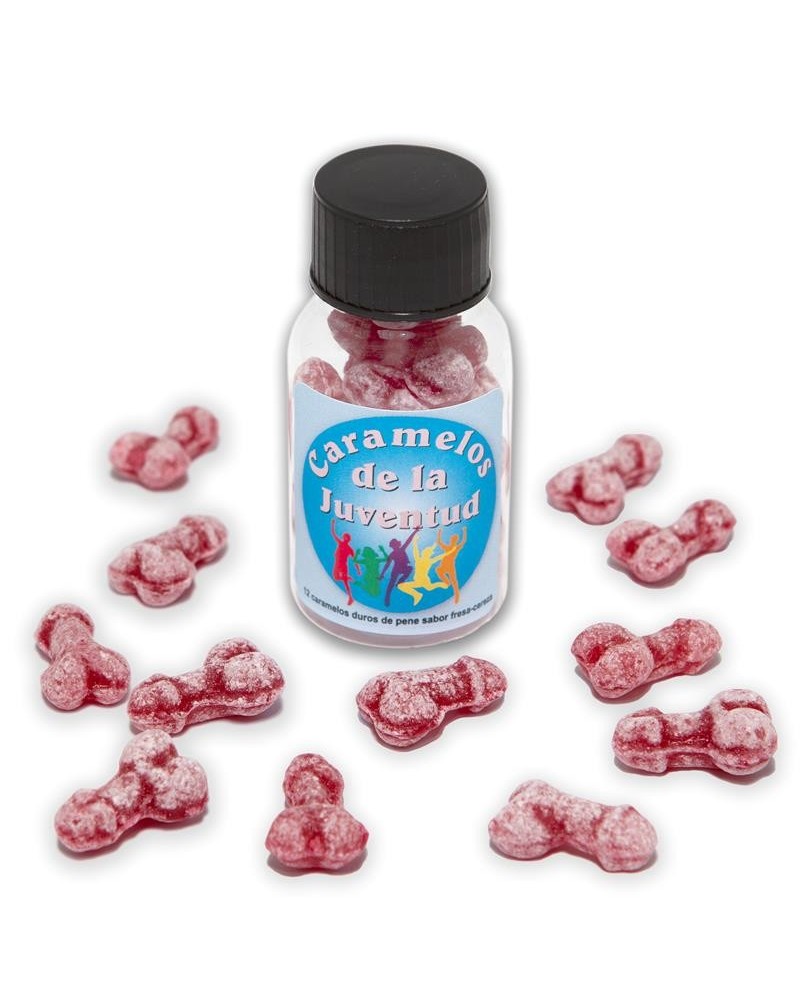jar of 12 candies penis shape fruit flavor