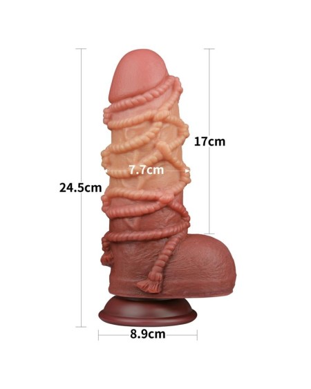 dildo dual layer king size nature 9.5