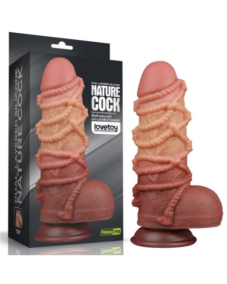 dildo dual layer king size nature 9.5