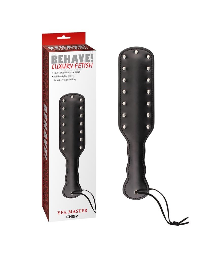 spanking paddles noir yes, master