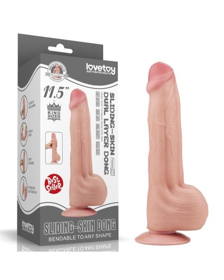 dildo dual layer sliding peau 11.5
