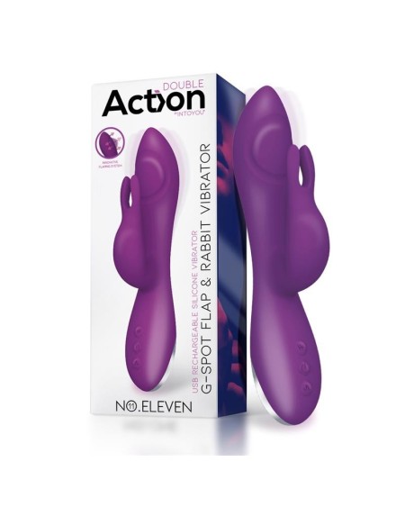 no. eleven vibrator with bunny, g-spot and pulse function magnetic...
