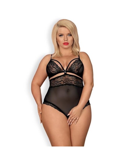 838-ted-1 bodysuit with open crotch noir