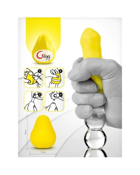 gegg masturbator egg yellow