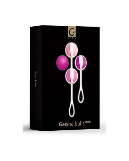 set of 4 geisha balls mini raspberry
