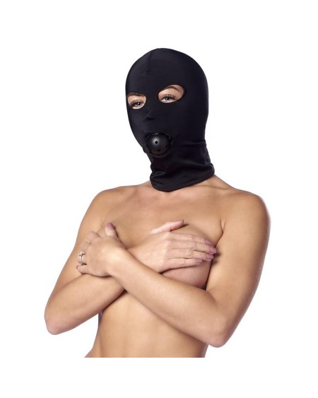spandex hood with ball gag
