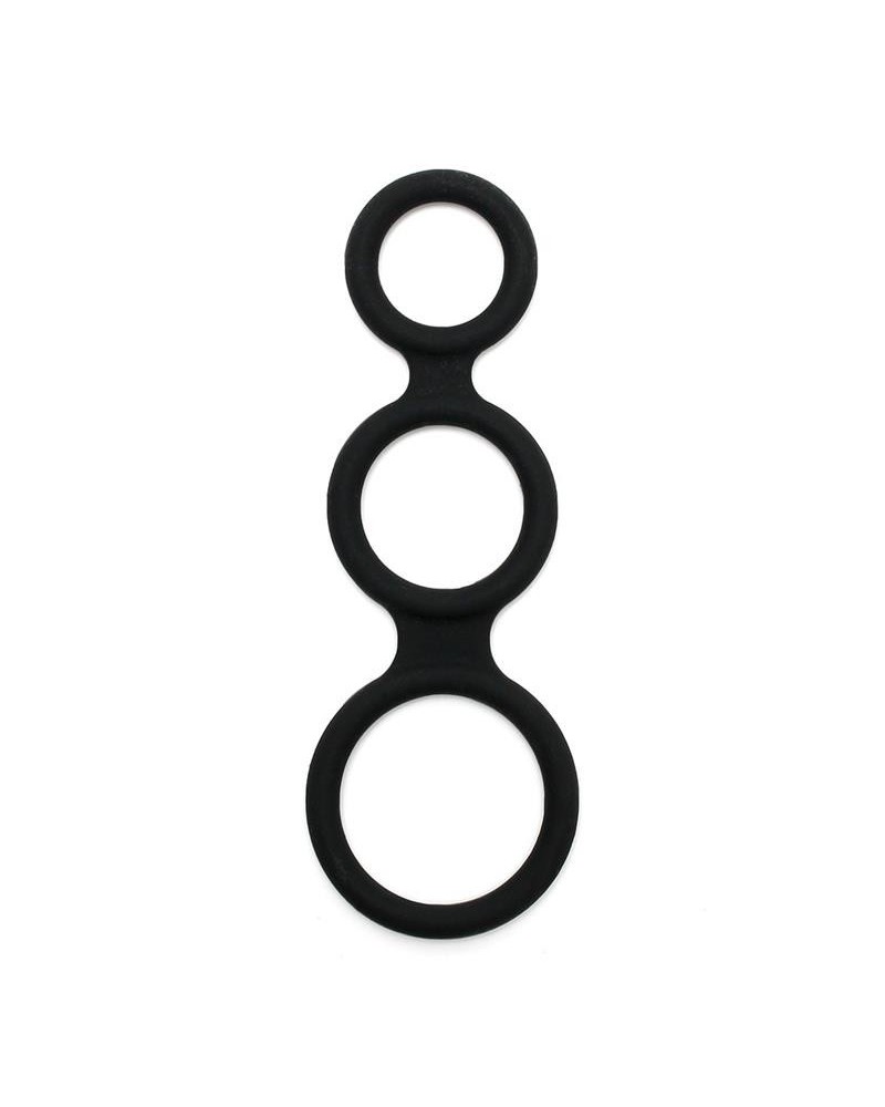 triple cock ring noir