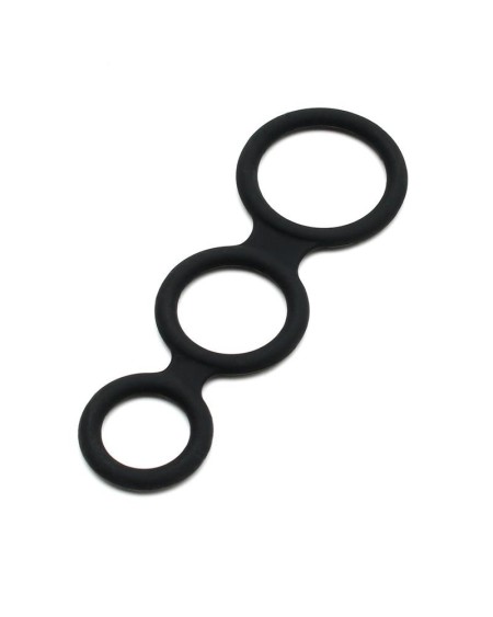 triple cock ring noir