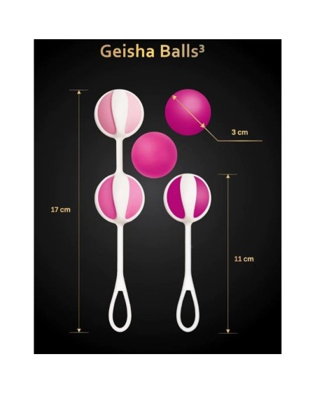 set of 5 geisha balls3 sugar rose