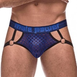 Jockstrap DIAMOND MESH Bleu