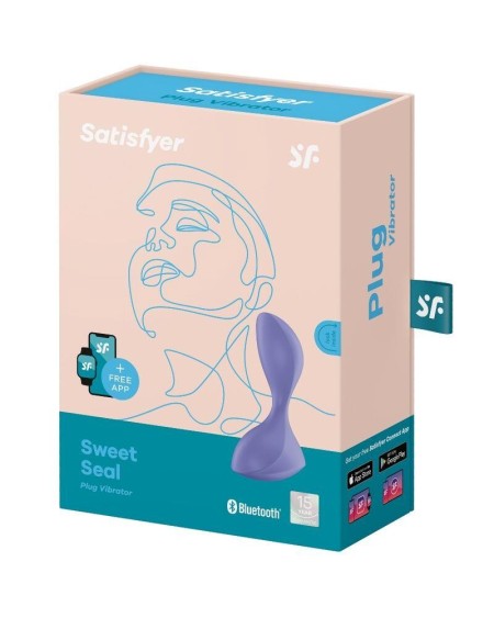 sweet seal butt plug with vibration and app noir