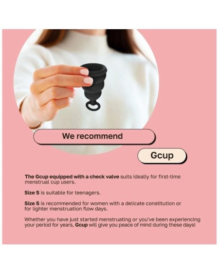 menstrual cup gcup mystic noir size s
