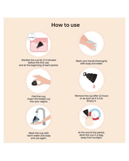 menstrual cup gcup mystic noir size s