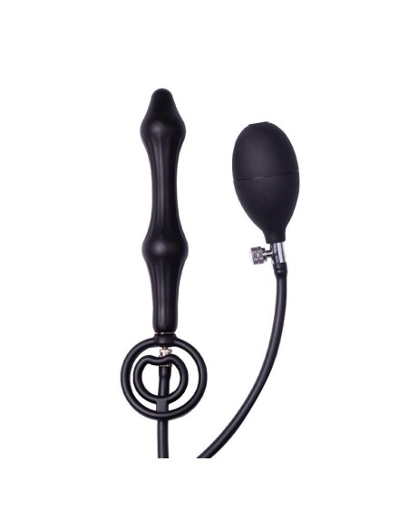 inflatable anal plug with double balloon and pump