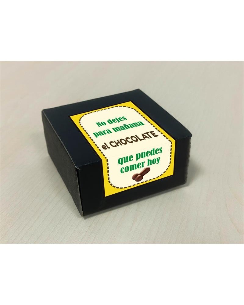 box with 8 penis-shaped pure chocolates