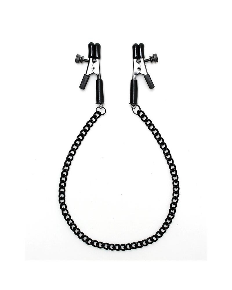 adjustable nipple clamps with noir chain