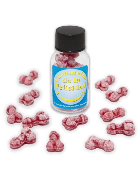 jar of 12 units penis strawberry and cherry flavor sweets